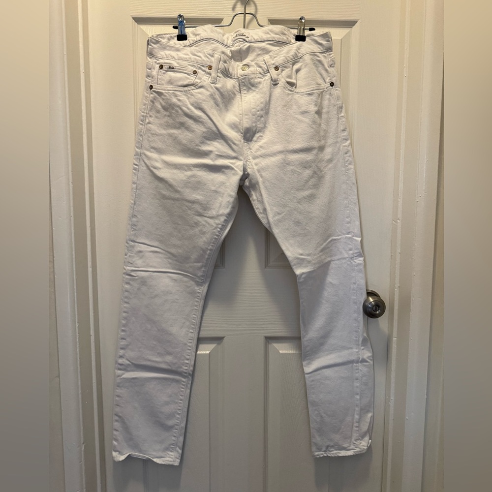 Polo Ralph Lauren The Sullivan Slim White Jeans Men's Size 34x32